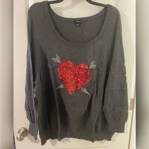 Torrid Heart Sweater size 4